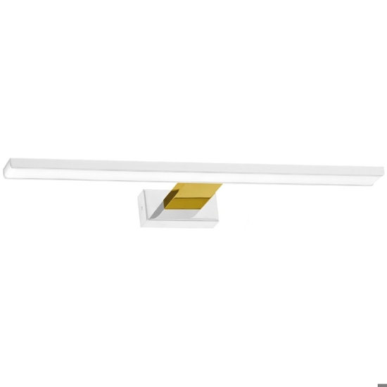 Applique bianco oro per specchio bagno 4000k