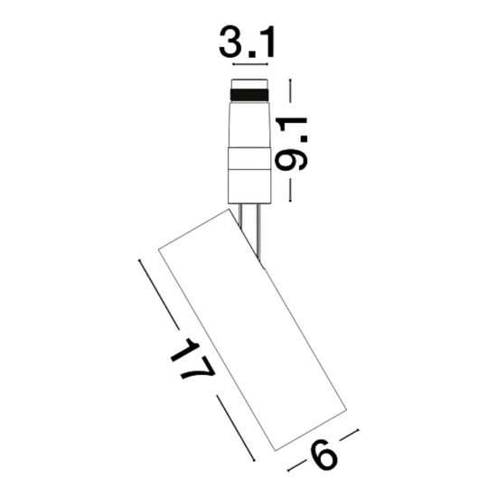 Faretto spoty da incasso bianco  23w 3000k cri90 orientabile