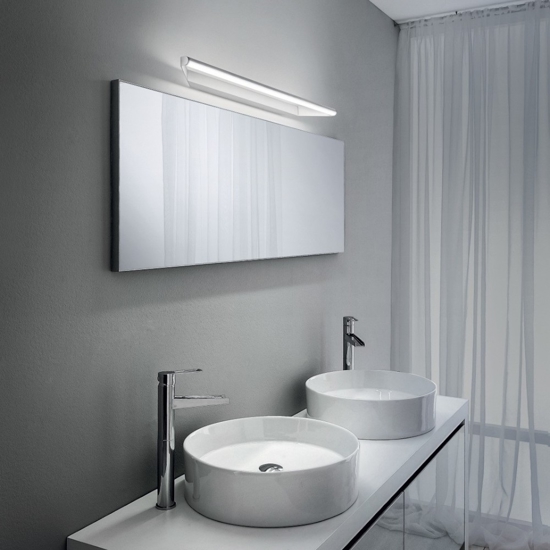 Applique bagni per specchio 62,9 circular linea light bianca 11w