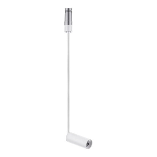 Faretto a sospensione h40cm spoty bianco da incasso  7w 3000k cri90