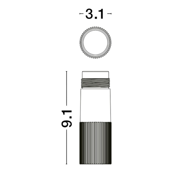 Faretto spoty da incasso nero  12w 3000k cri90