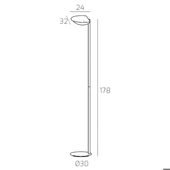 Piantana moderna lampadina gx53 grigio orientabile