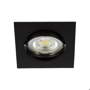 Faretto da incasso soffitto nero quadrato luce orientabile