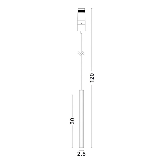 Lampada sospensione led 5w 3000k spoty per controsoffitto cilindro nero