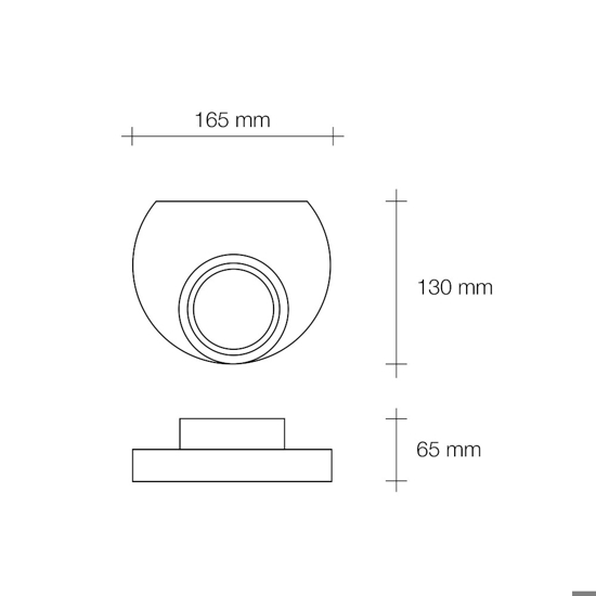 Applique di gesso bianco moderno demetra sforzin design per interni pitturabile