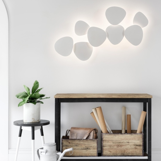 Applique di gesso led 10w 3000k design moderna