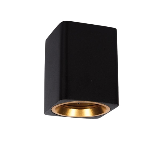 Faretto led da soffitto squadrato nero oro