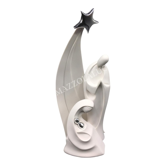 Bongelli preziosi statuina presepe h37 bianco moderno stella di natale