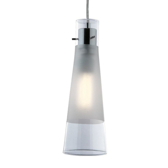 Kuky sp1 ideal lux lampada a sospensione per isola cucina vetro cono