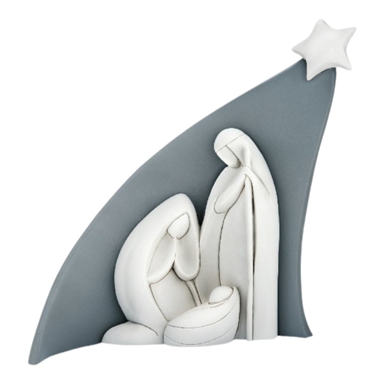 Bongelli preziosi presepe h27 statuina natale stella grande grigio