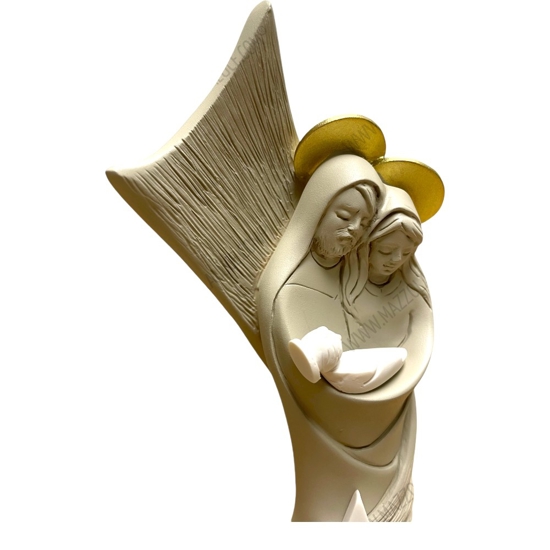 Statuina presepe di natale bongelli preziosi fascia stella h16 nocciola