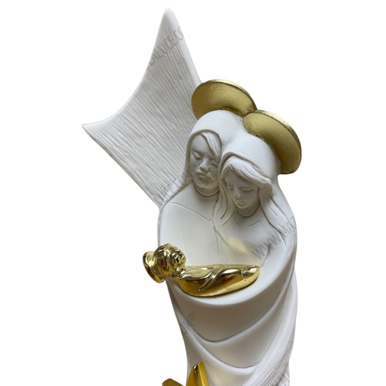 Bongelli preziosi presepe di natale h16 fascia stella bianco oro