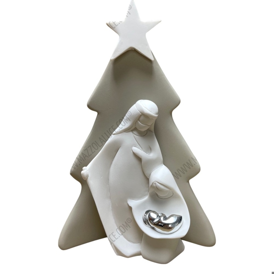 Statuina presepino albero di natale nocciola h15 bongelli preziosi