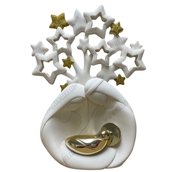 Presepe natale albero stelle oro h12 bongelli preziosi