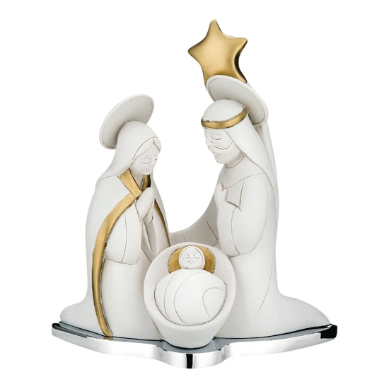 Presepe di natale classico statuina h11 stella bianco bongelli preziosi