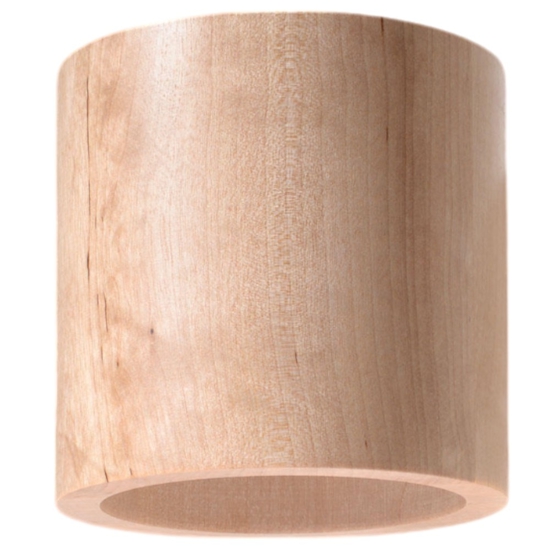 Lampada di legno applique moderna cilindro