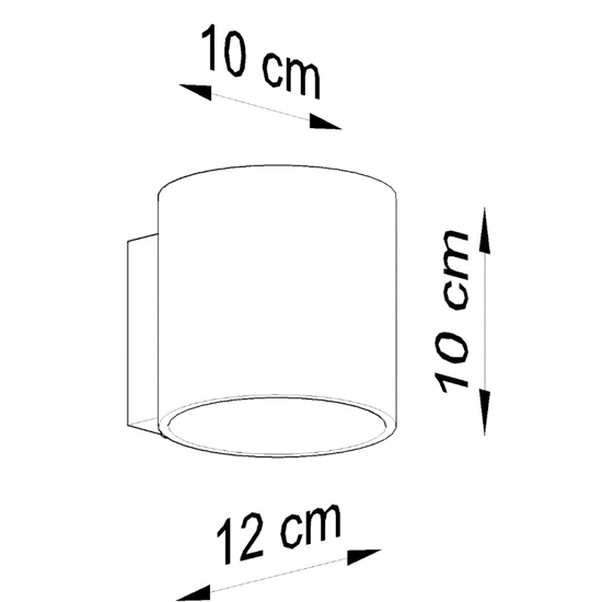 Lampada di legno applique moderna cilindro