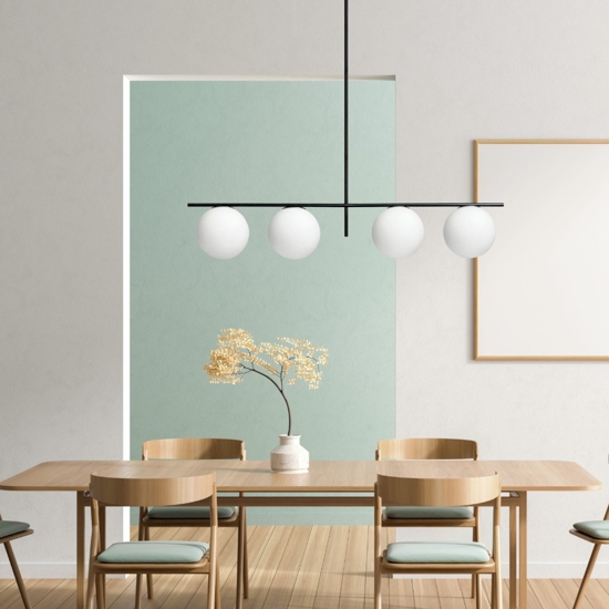 Jugen miloox sforzin lampadario moderno particolare nero per soggiorno