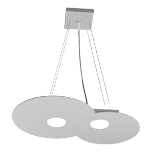 Lampadario per cucina moderna grigio toplight plate