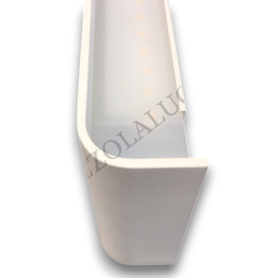 Applique bianco led 12w 3000k moderna wey perenz illuminazione