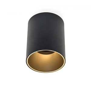 Faretto led bicolore da soffitto nero oro