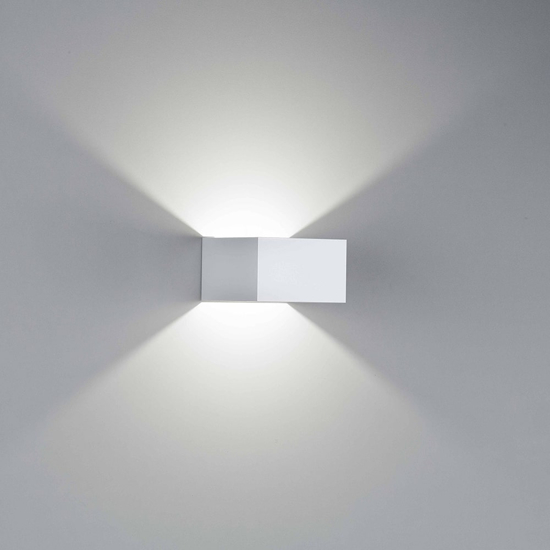 Isyluce kubie applique cubotto led 6w 3000k moderna bianco