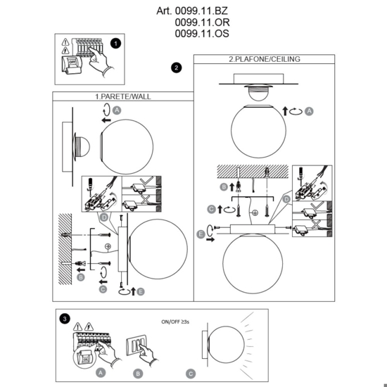 Applique led 8w 3000k design moderno oro rosa vetro bianco vivida pearl