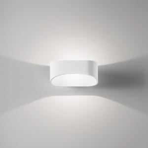 Applique led 10w 3000k bianca design moderna isyluce