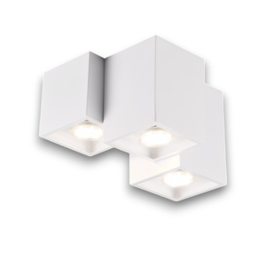 Lampada da soffitto plafoniera cubi moderna 3 luci