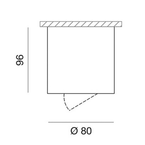 Faretto nero da soffitto per interni luce orientabile