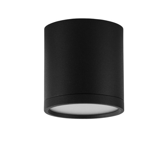 Faretto da soffitto led 7w 3000k cilindro nero