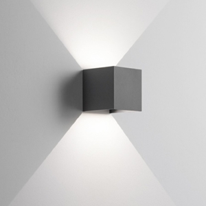 Applique cubo led 6w 3000k antracite isyluce moderna