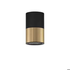 Faretto led da soffitto nero oro stile contemporaneo