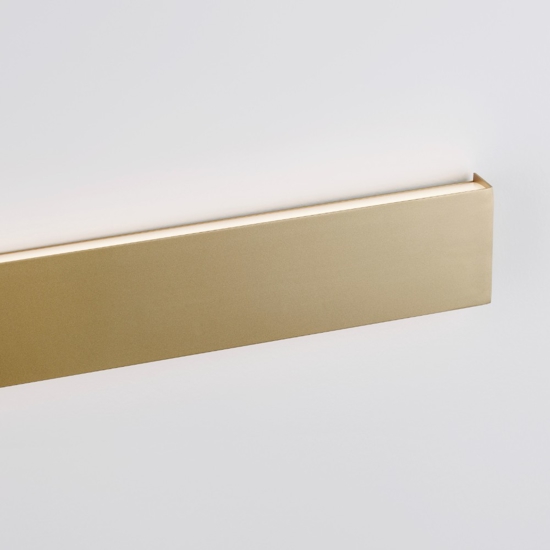 Applique led rettangolare oro moderna 20w 3000k