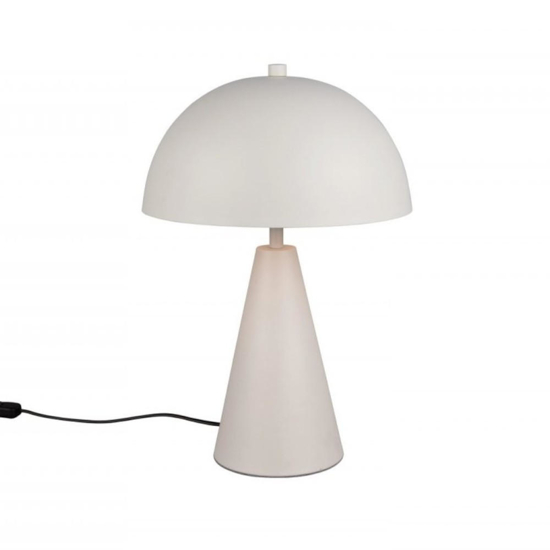 Lampada da tavolo grigio chiaro design moderno tonda