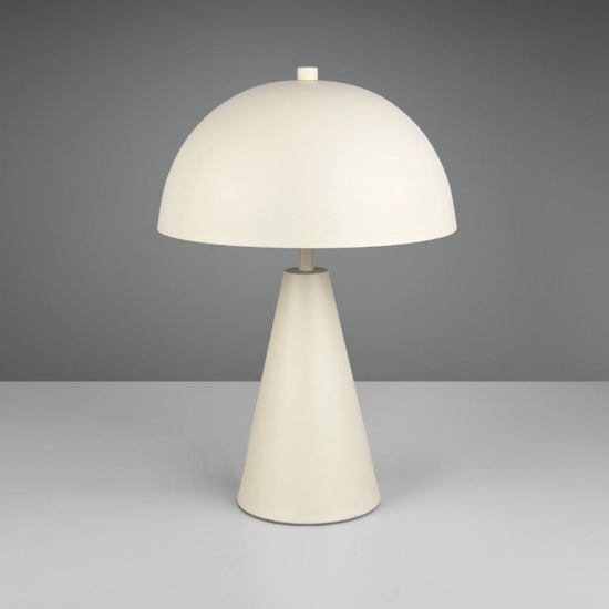 Lampada da tavolo grigio chiaro design moderno tonda