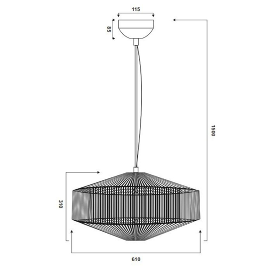 Lampadario per camera da letto contemporaneo