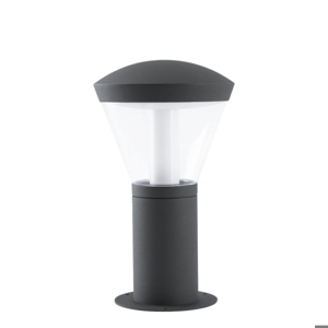 Lampioncino da esterno led 10w 3000k antracite moderno