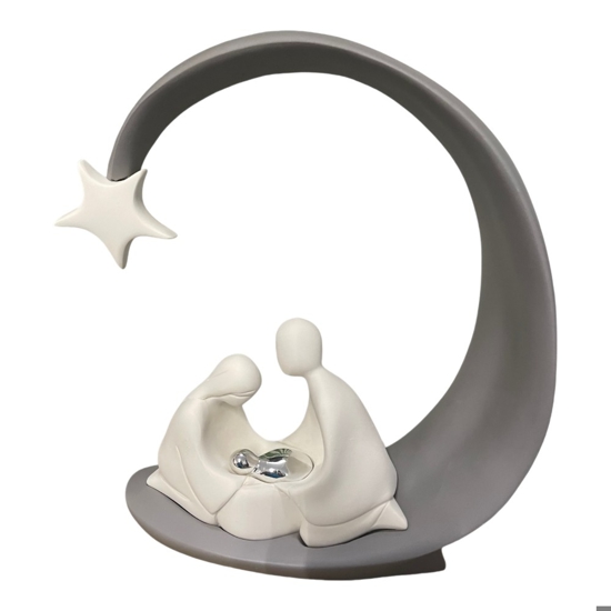 Bongelli preziosi presepe cometa grigio h25 moderna