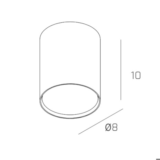 Faretto led rotondo da soffitto metallo bianco gx53