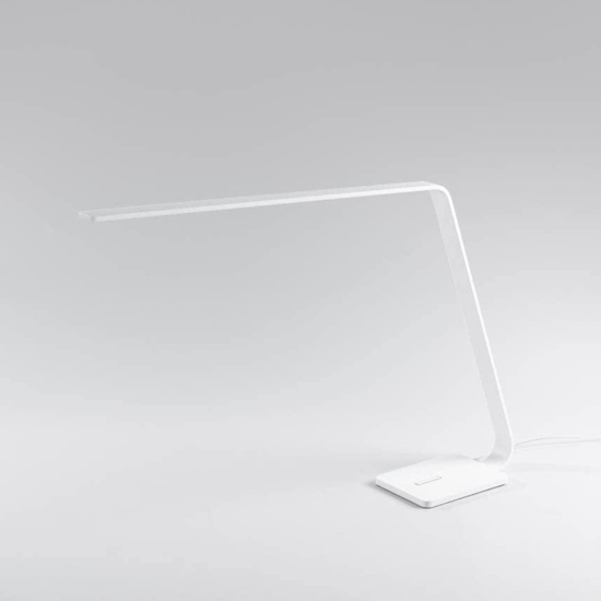 Lama stilnovo lampada da scrivania bianca led 9w 3000k dimmerabile touch