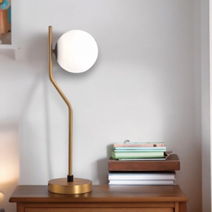 Abat jour lampada comodino oro per camera da letto stile contemporaneo