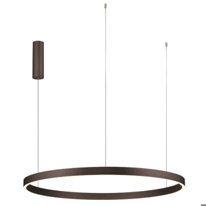 Lampadario moderno cerchio marrone 98cm led 3000k per soggiorno