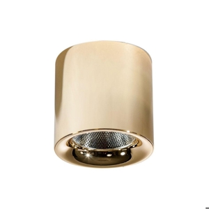 Faretto oro sporgente led cilindro 20w 3000k da soffitto