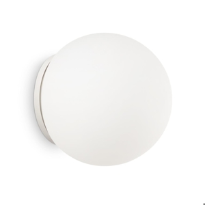 Mapa ap1 d20 ideal lux applique sfera vetro bianco da parete