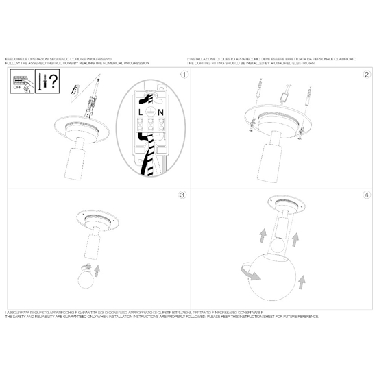 Mapa ap1 d20 ideal lux applique sfera vetro bianco da parete