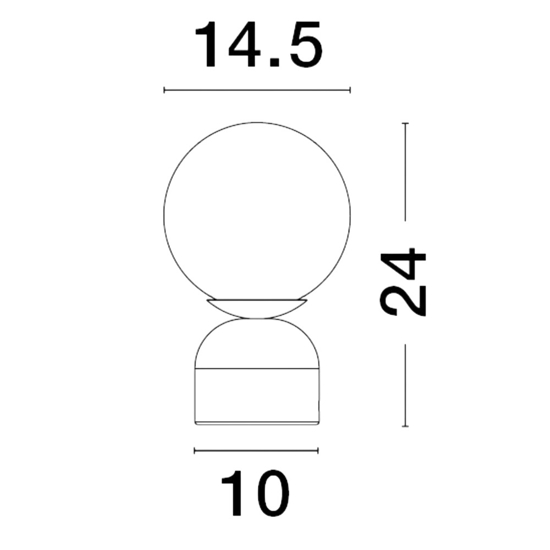 Lampada da comodino effetto marmo per camera da letto