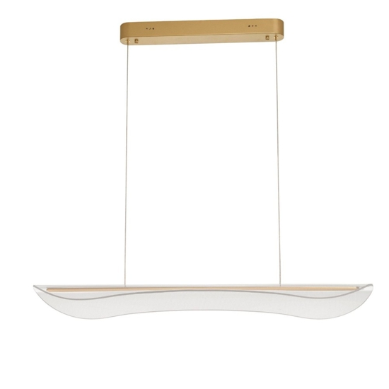 Lampadario led design oro per soggiorno 3000k dimmerabile