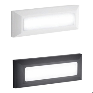 Isyluce segnapasso per esterno led 4w 3000k cover bianco antracite