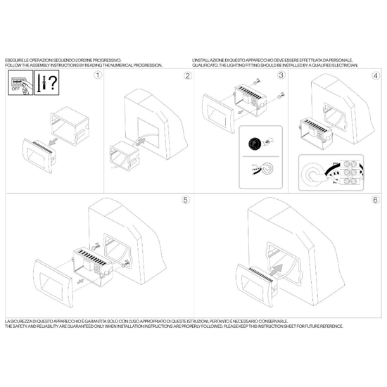 Wire ideal lux segnapasso bianco da incasso da esterno led 4w 3000k ip65